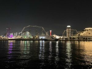 波止場からみたメリケンパークの夜景（神戸市）【2025年12月】
